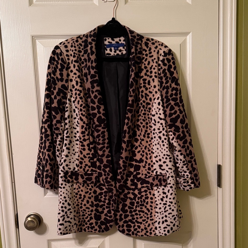 Apt. 9 Women's Leopard Print Blazer